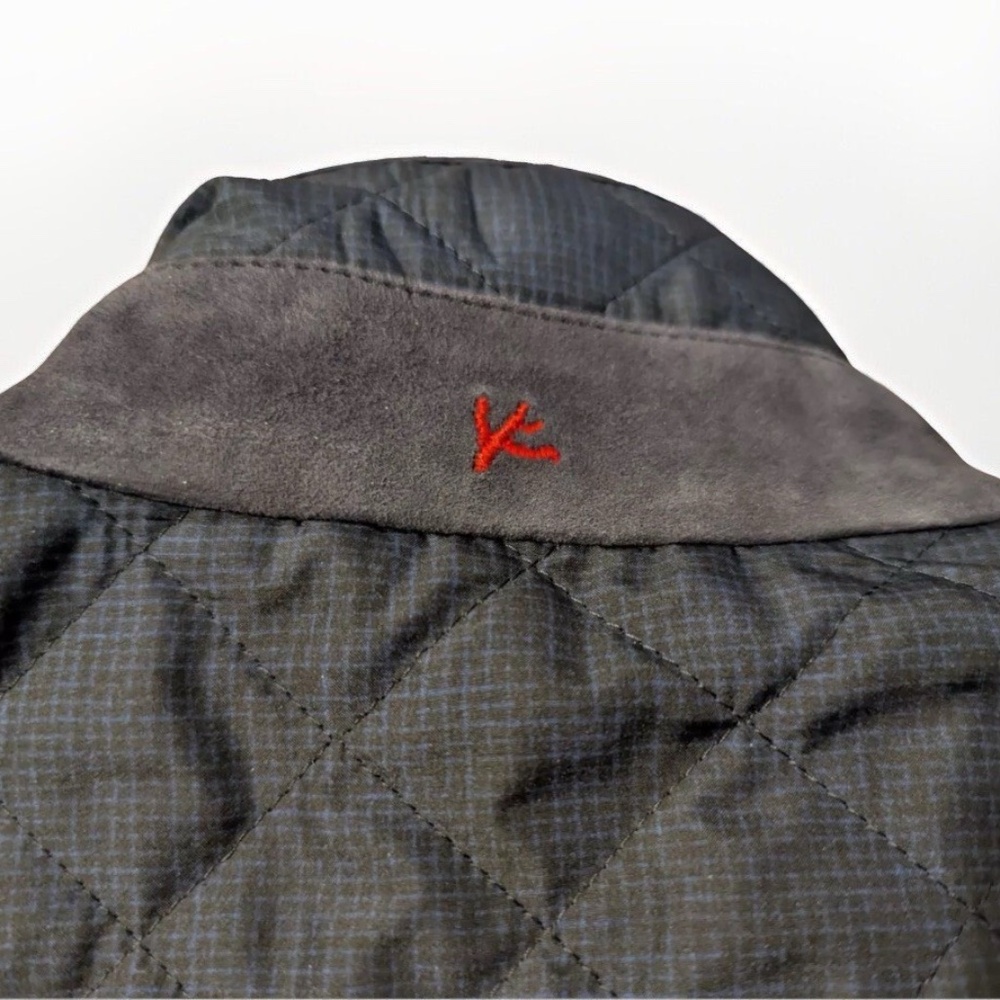 Isaia Men’s Vest L (EU 52) Quilted Puffer Blue, Lining, Extralight Aqua, Italy - Picture 5 of 12